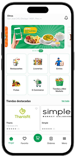 Pantalla principal de la aplicación Yara